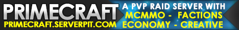 Banner for PrimeCraft Minecraft server