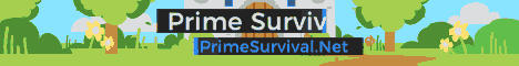 Banner for Prime Survival Minecraft server