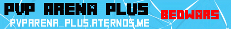 Banner for PvP Arena+ Minecraft server