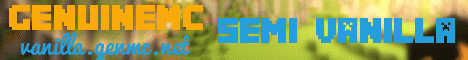 Banner for GenuineMC Minecraft server