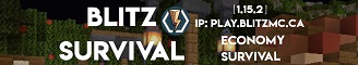 Banner for Blitz Suvival Minecraft server