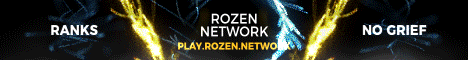 Banner for Rozen Network Minecraft server