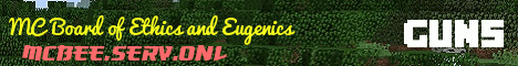 Banner for Minecraft Board of Ethics and Eugenics Minecraft server
