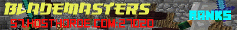 Banner for Blademasters Minecraft server