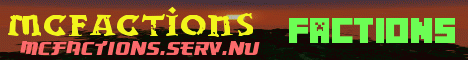 Banner for MCFactions server