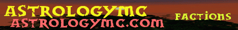 Banner for AstrologyMC Survival, Factions, Skyblock & more Minecraft server