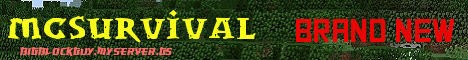 Banner for mcSurvival server