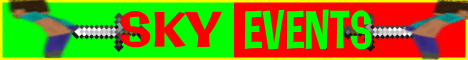 Banner for SkyEvents Minecraft server