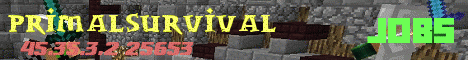 Banner for PrimalSurvival Minecraft server