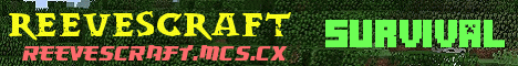 Banner for ReevesCraft Minecraft server