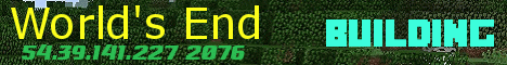 Banner for World's end Minecraft server