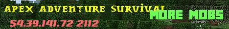 Banner for Apex Adventure Survival Minecraft server