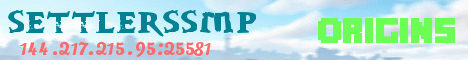 Banner for Settlers Origin SMP Minecraft server