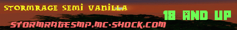 Banner for Stormrage Semi-Vanilla Minecraft server