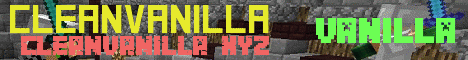 Banner for Cleanvanilla Minecraft server