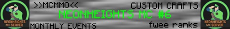 Banner for NeonHeights Minecraft server