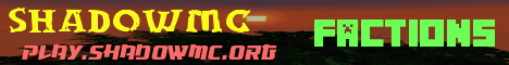 Banner for ShadowMc Minecraft server