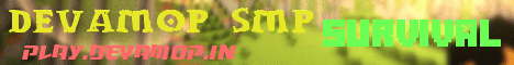 Banner for DevamOP SMP Minecraft server