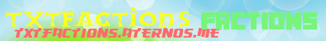 Banner for TXTfactions Minecraft server