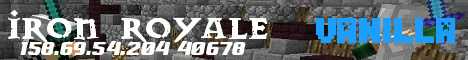 Banner for Iron Royale Minecraft server