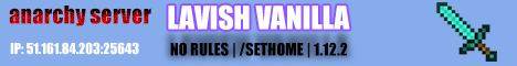 Banner for Lavish Vanilla Minecraft server