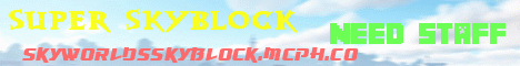 Banner for Super Skyblock Minecraft server