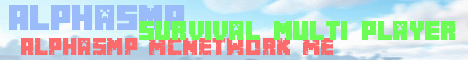 Banner for AlphaSMP server