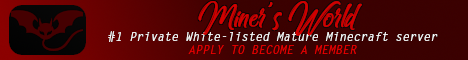 Banner for Miner's World Minecraft server