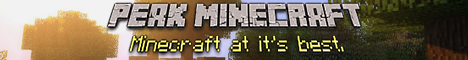 Banner for PEAK MINECRAFT: PVP & Survival! Minecraft server