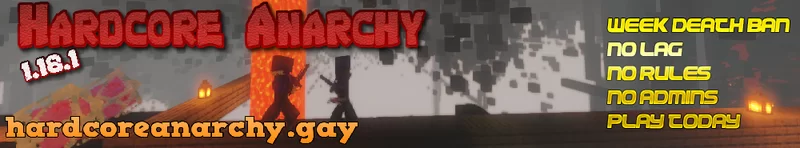 Banner for Hardcore Anarchy server