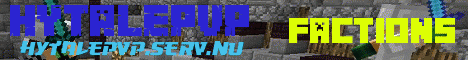 Banner for HytalePvP Minecraft server