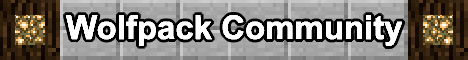 Banner for Wolfpack Community Minecraft server