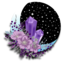 Crystals Crescent icon